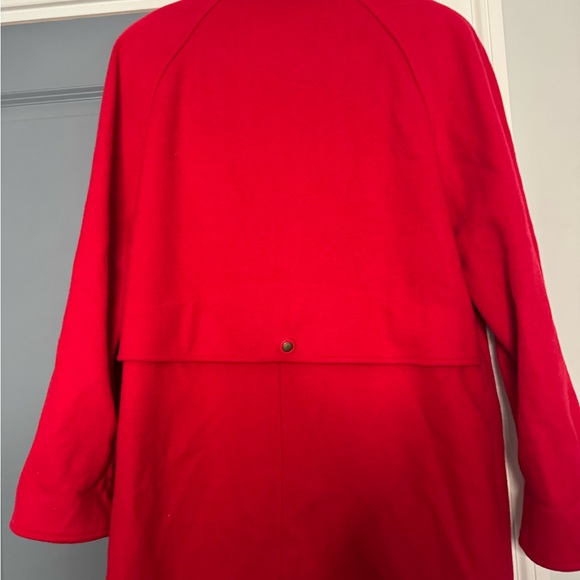 Talbots Vibrant Red Pea Jacket - Picture 7 of 9